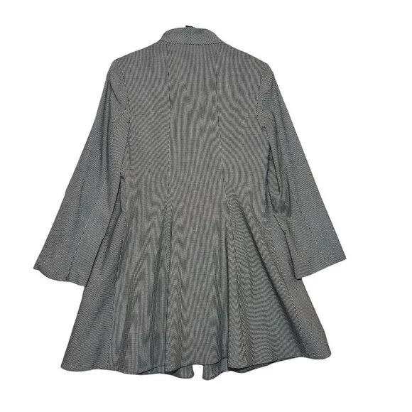 Estelle And Finn Coat Jacket Women's Y2K Size 10 Houndstooth Open Front Pads - Picture 3 of 10